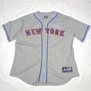 Majestic Men's New York Mets Baseball MLB Jersey XL Gray